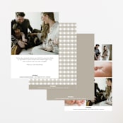 "Together" - Birth Announcements in Cloud by Erin L. Wilson - Back of Card Options