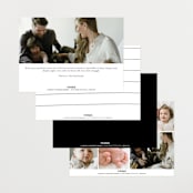 "Me times three" - Birth Announcements in Cloud by Lea Delaveris - Back of Card Options