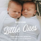 "Vintage" - Birth Announcements in Bunny by Sarah Cohn - Detail