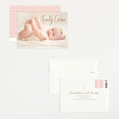 "Elegance in the name" - Birth Announcements in Dusty Rose by Lorena Depante - Assembled