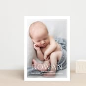 "Frosted Frame" - Birth Announcements in Sugar by Jessica Williams - Front