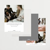 "Frosted Frame" - Birth Announcements in Sugar by Jessica Williams - Back of Card Options