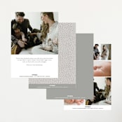 "We Are Family" - Birth Announcements in Cotton by Corinne Malesic - Back of Card Options