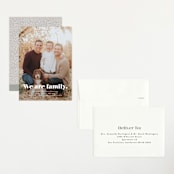 "We Are Family" - Birth Announcements in Cotton by Corinne Malesic - Assembled