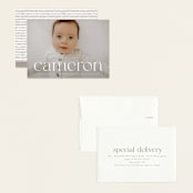 "Classy Name" - Birth Announcements in Cloud by Ekko Studio - Assembled