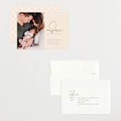 "Signature Babe" - Birth Announcements in Peach by Jessica Williams - Assembled