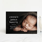 "Details" - Birth Announcements in Cloud by Susan Asbill - Front