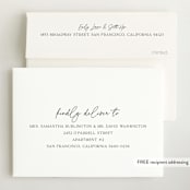 "Newest addition" - Birth Announcements in Snow by Elan Studio - FREE Recipient Addressing