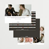 "Nickname Intro" - Birth Announcements in Raven by Olivia Raufman - Back of Card Options