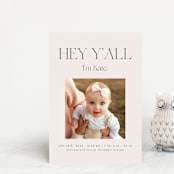 "Southern Babe" - Birth Announcements in Sand by Morgan Kendall - Front