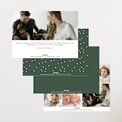 "Meet Cute" - Birth Announcements in Snow by Lauren Chism - Back of Card Options