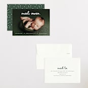 "Meet Cute" - Birth Announcements in Snow by Lauren Chism - Assembled