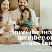 "NEWEST" - Birth Announcements in Cloud by Lori Wemple - Detail