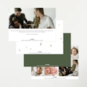 "Woodland wonder" - Birth Announcements in Lichen by Bonnie Davis - Back of Card Options