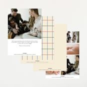 "Framework" - Birth Announcements in Halo by Baumbirdy - Back of Card Options