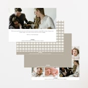 "Together" - Birth Announcements in Cloud by Erin L. Wilson - Back of Card Options