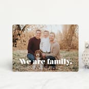 "We Are Family" - Birth Announcements in Cotton by Corinne Malesic - Front