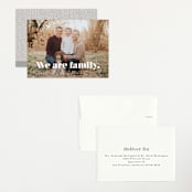 "We Are Family" - Birth Announcements in Cotton by Corinne Malesic - Assembled