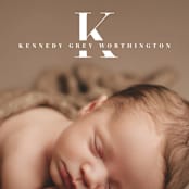 "My Monogram" - Birth Announcements in Milk by fatfatin - Detail
