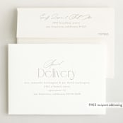 "Ollie" - Birth Announcements in Cotton by Kristie Kern - FREE Recipient Addressing