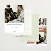 "Baby Garden" - Birth Announcements in Sky by Eve Schultz - Back of Card Options