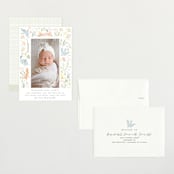 "Baby Garden" - Birth Announcements in Sky by Eve Schultz - Assembled