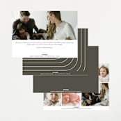 "Simple Photo" - Birth Announcements in Almond by Brianne Larsen - Back of Card Options