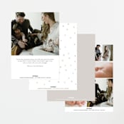 "Simplest Script" - Birth Announcements in Clay by Erica Krystek - Back of Card Options