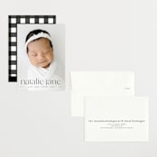 "Announcing Baby" - Birth Announcements in Onyx by Erin Deegan - Assembled