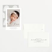"Corner Hello" - Birth Announcements in Midnight by Jackie Crawford - Assembled