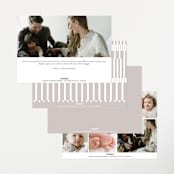 "Perfection" - Birth Announcements in Snow by Pixel and Hank - Back of Card Options
