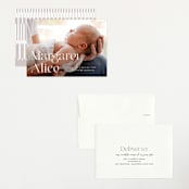 "Perfection" - Birth Announcements in Snow by Pixel and Hank - Assembled