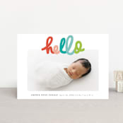 "hello doodle" - Birth Announcements in Dream by Stephanie Hawkes - Front