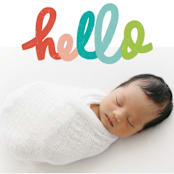 "hello doodle" - Birth Announcements in Dream by Stephanie Hawkes - Detail