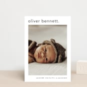 "Simple name" - Birth Announcements in Cotton by Stacey Meacham - Front