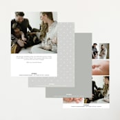"The simplest" - Birth Announcements in Salt by Lea Delaveris - Back of Card Options