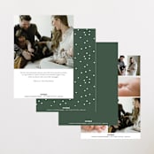 "Meet Cute" - Birth Announcements in Snow by Lauren Chism - Back of Card Options