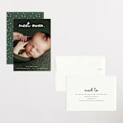 "Meet Cute" - Birth Announcements in Snow by Lauren Chism - Assembled