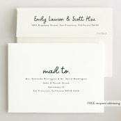 "Meet Cute" - Birth Announcements in Snow by Lauren Chism - FREE Recipient Addressing