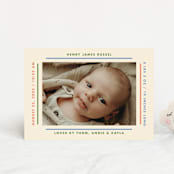 "Framework" - Birth Announcements in Halo by Baumbirdy - Front