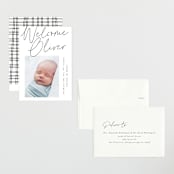 "Simply" - Birth Announcements in Noir by AK Graphics - Assembled