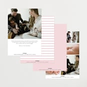 "Sweetest Scallop" - Birth Announcements in Petal by Emily Betts - Back of Card Options