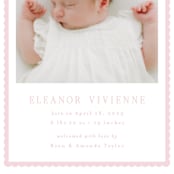 "Sweetest Scallop" - Birth Announcements in Petal by Emily Betts - Detail