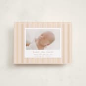 "patterned stripes" - Birth Announcements in Blush by Ellen Schlegelmilch - Front