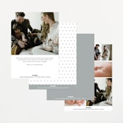"Baby Classic" - Birth Announcements in Cloud by Carolyn MacLaren - Back of Card Options