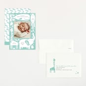 "All God's Creatures" - Birth Announcements in Narwhal by Carrie ONeal - Assembled