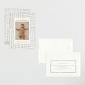 "Patchwork" - Birth Announcements in Bluebell by Julie Murray - Assembled