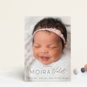 "Type Mix" - Birth Announcements in Ink by Carolyn MacLaren - Front