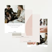 "Artful" - Birth Announcements in Sherbet by Pixel and Hank - Back of Card Options