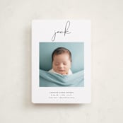 "Just Me" - Birth Announcements in Midnight by Lehan Veenker - Front
